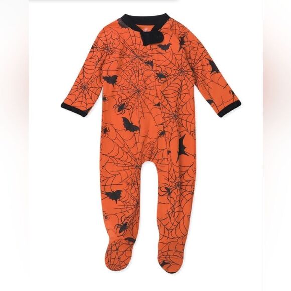 Lot of two Halloween Honest Organic Cotton Footed Pajamas - Picture 5 of 15